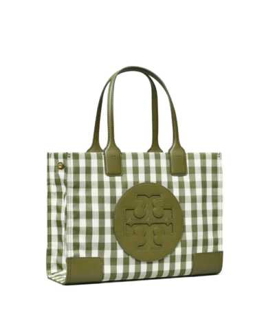 Tory Burch Ella Gingham Mini Tote Bag