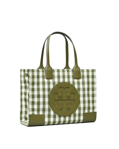 Tory Burch Ella Gingham Mini Tote Bag