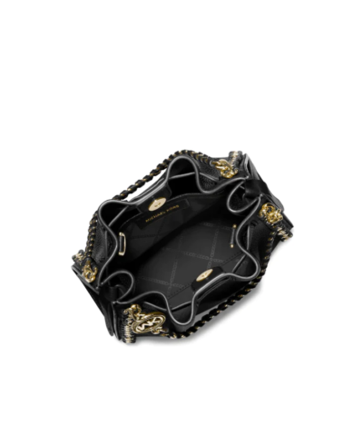 Michael Kors Small Mina Leather Chain Crossbody