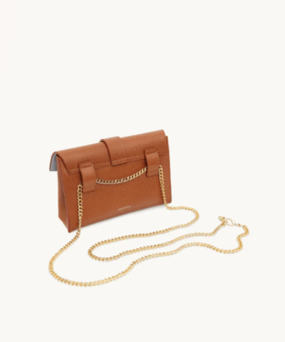 Senreve Aria Leather Belt Bag, Chestnut