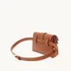 Senreve Aria Leather Belt Bag, Chestnut