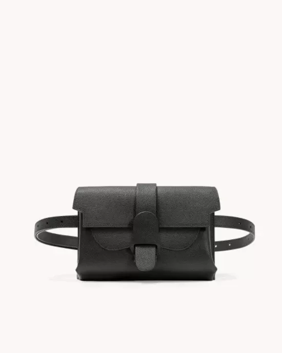 Senreve Aria Leather Belt Bag, Noir