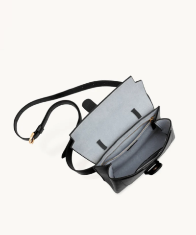 Senreve Aria Leather Belt Bag, Noir