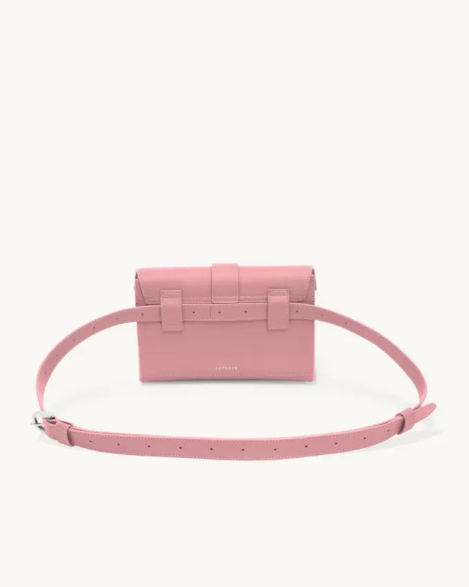 Senreve Aria Leather Belt Bag, Mauve