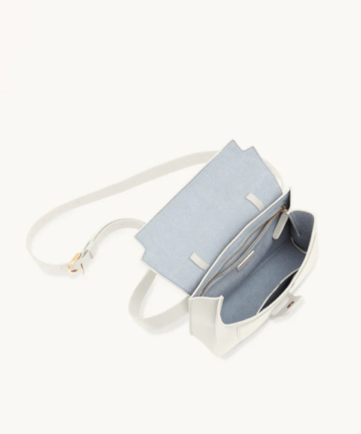 Senreve Aria Leather Belt Bag, Cream
