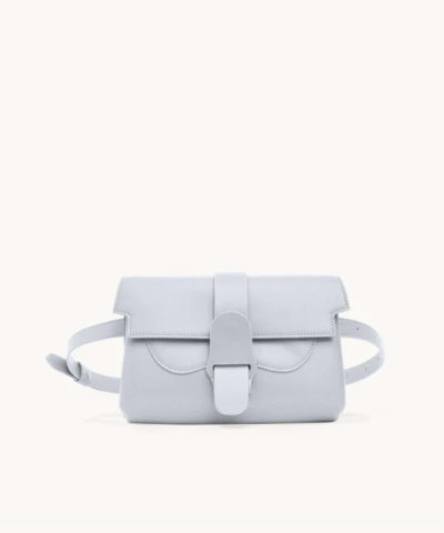 Senreve Aria Leather Belt Bag, Ice