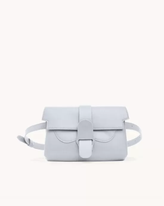 Senreve Aria Leather Belt Bag, Ice