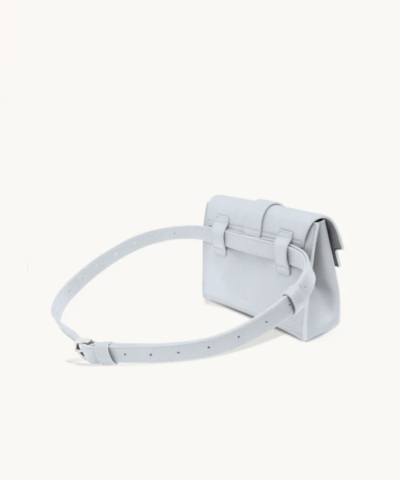 Senreve Aria Leather Belt Bag, Ice