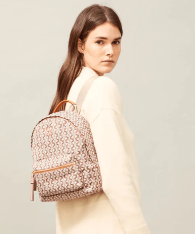 Tory Burch Piper Printed Small Zip Backpack