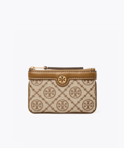 Tory Burch T Monogram Card Case Key Ring