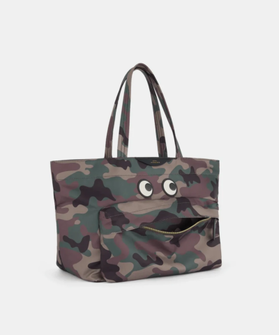 Anya Hindmarch Nylon Eyes Tote in Camo