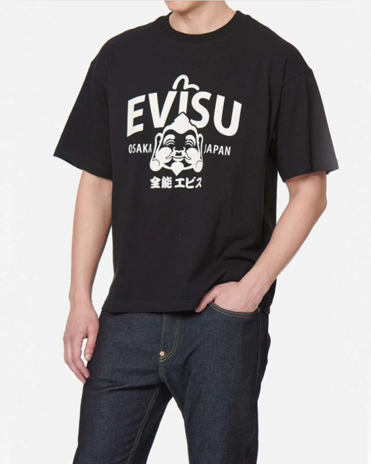 Evisu Seagull And Godhead Printed T-Shirt