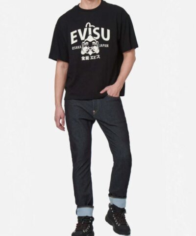 Evisu Seagull And Godhead Printed T-Shirt