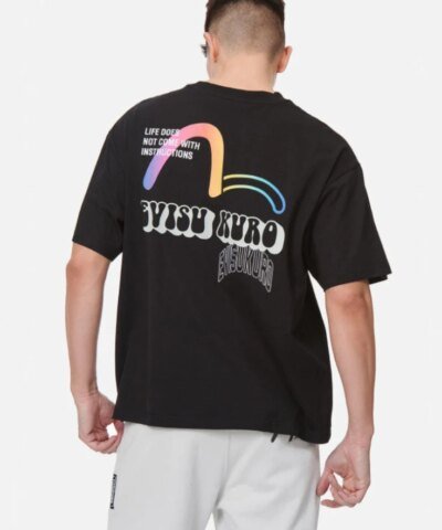 Evisu Rainbow Seagull Printed T-Shirt