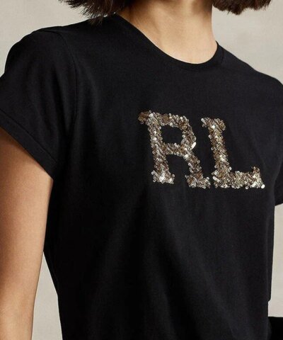 Polo Ralph Lauren Sequins Logo Short Sleeves-T-Shirt