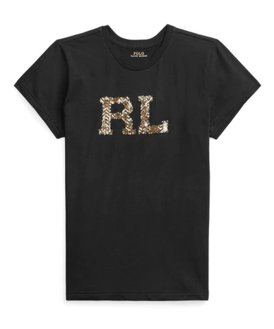 Polo Ralph Lauren Sequins Logo Short Sleeves-T-Shirt