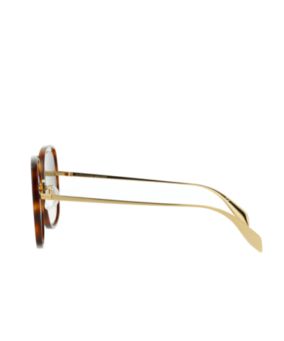 Alexander McQueen AM0151S 003 Gold Sunglasses