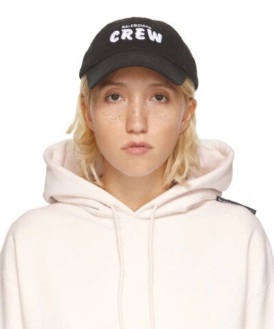 Balenciaga Women's Crew Embroidered Logo Cap