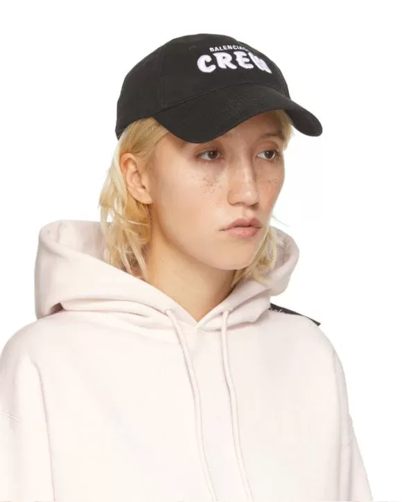 Balenciaga Women's Crew Embroidered Logo Cap