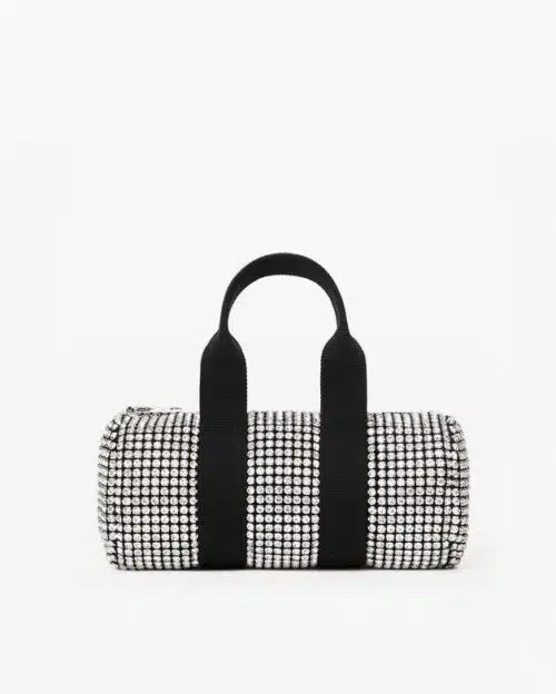 Alexander Wang Men's Heiress Rhinestone Pouch, White