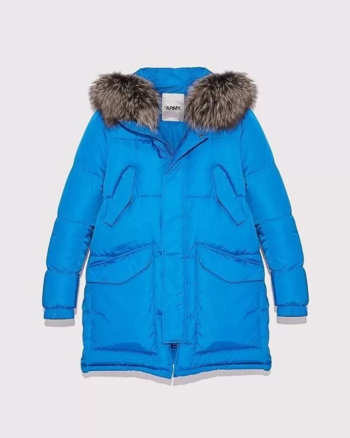 Army By Yves Salomon Long Fox-Fur Down Jacket