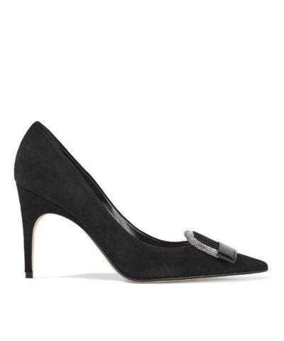 Sergio Rossi Sr1 Crystal-Embellished Suede Pumps