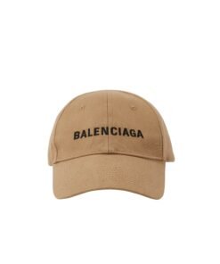Balenciaga Men's Natural Logo Baseball Cap