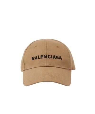 Balenciaga Men's Natural Logo Baseball Cap
