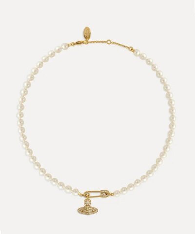 Vivienne Westwood Lucrece Pearl Gold Necklace