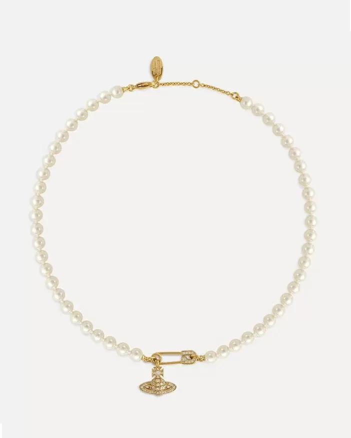 Vivienne Westwood Lucrece Pearl Gold Necklace