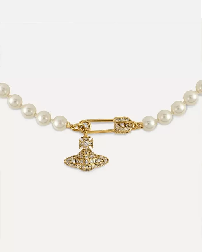 Vivienne Westwood Lucrece Pearl Gold Necklace