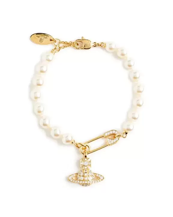 Vivienne Westwood Lucrece Pearl Gold Bracelet