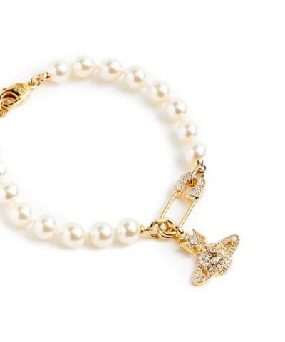 Vivienne Westwood Lucrece Pearl Gold Bracelet
