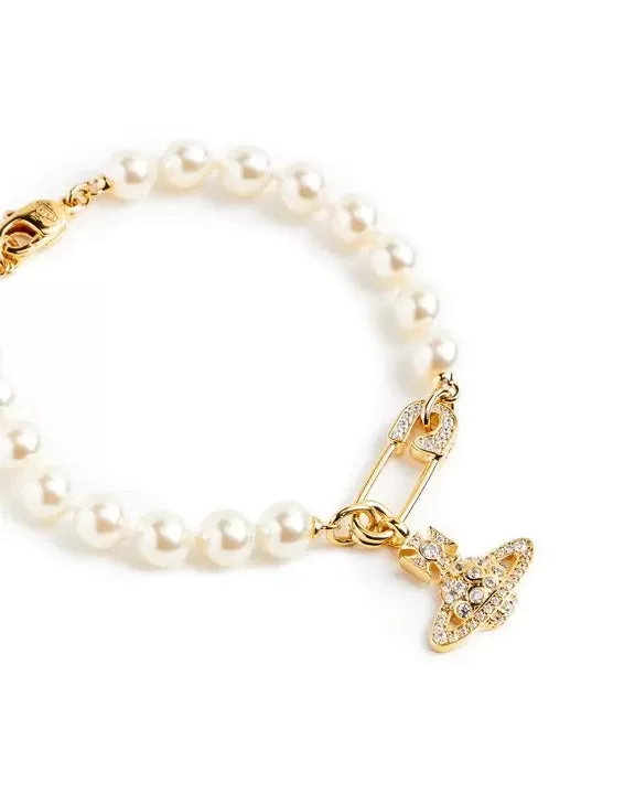 Vivienne Westwood Lucrece Pearl Gold Bracelet