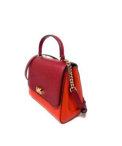 Michael Kors Mott Medium Leather Satchel Convertible Crossbody Bag