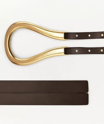 Bottega Veneta Women's Black Belt