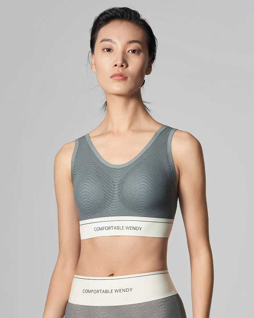 AIMER CHUANG Mingdong 2 Series U-Neck Unsupported Hidden Hole Cup Vest Bra