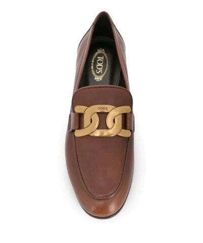 Tod's Almond-Toe Leather Loafers