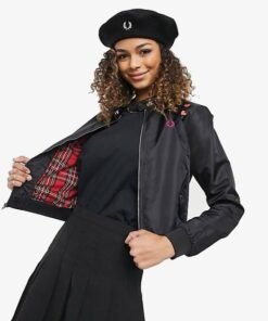 Fred Perry x Amy Winehouse Embroidered Lyric Jacket, Black