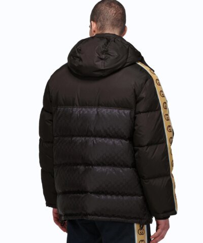 Gucci Men's GG Jacquard Nylon Padded Coat