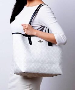 Coach Reversible Blocked Signature Tote+Wristlet