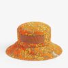Loewe Paula's Ibiza Cotton Bucket Hat In Orange