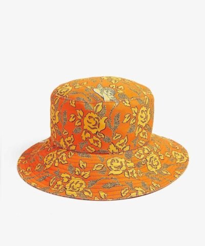 Loewe Paula's Ibiza Cotton Bucket Hat In Orange
