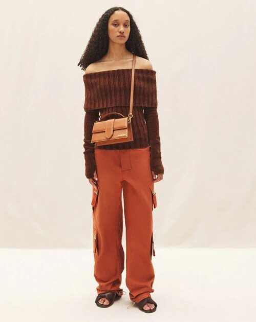 Jacquemus Le Grand Bambino Crossbody Flap Bag.