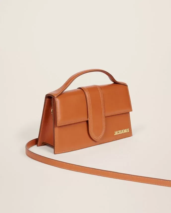 Jacquemus Le Grand Bambino Crossbody Flap Bag.