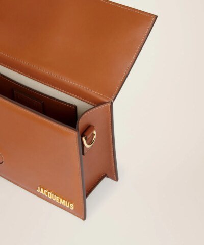 Jacquemus Le Grand Bambino Crossbody Flap Bag.