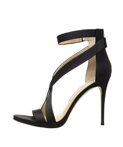 VINCE CAMUTO Devin Satin High-Heel Ankle Strap Sandals