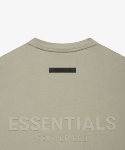 Fear Of God Essentials Summer Back Logo Tee In Amber
