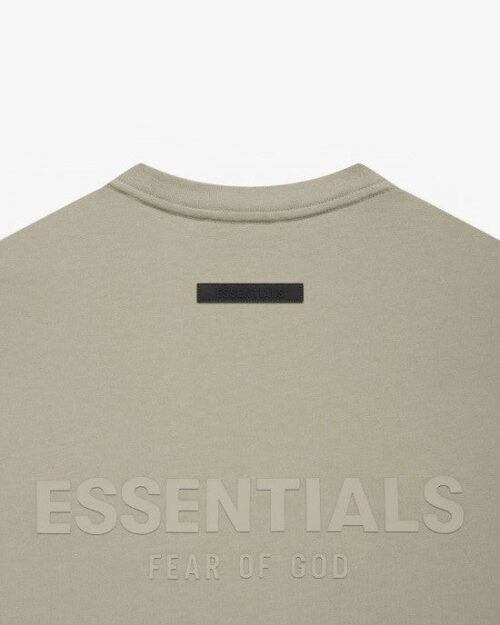 Fear Of God Essentials Summer Back Logo Tee In Amber