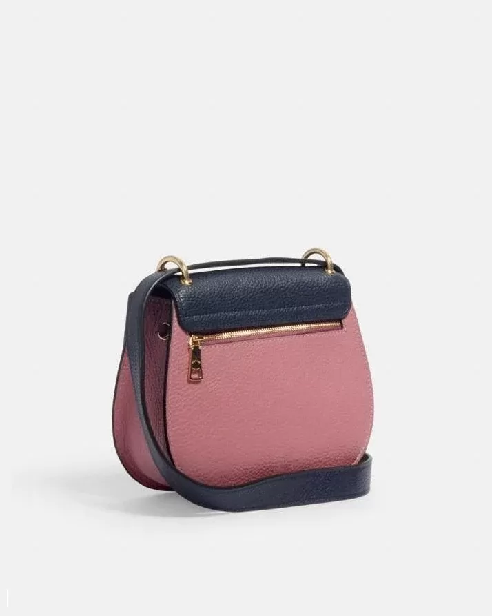 Coach Remi Saddle Bag In Colorblock Signature Canvas